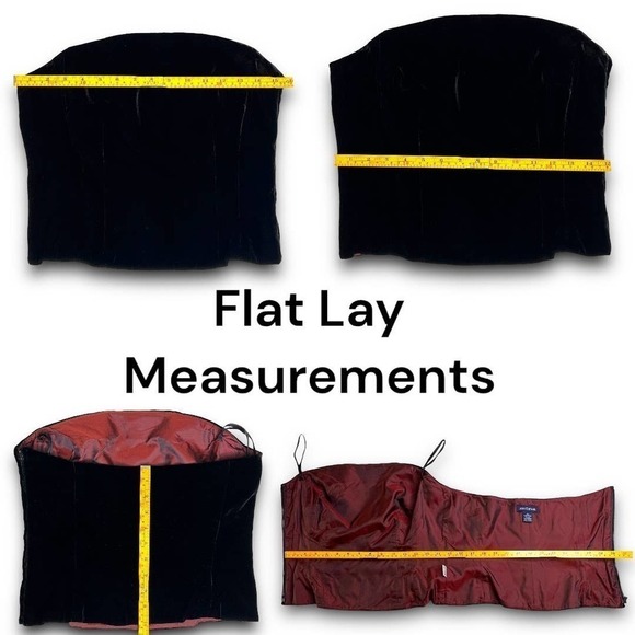 Ann Taylor Velvet Slik Blend Black Sleeveless Structured Tube Top Blouse Sz 6 - Picture 5 of 16